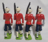 British India Madras Soldiers Toy Soldier Lead Miniatures , 8pc. Set - 3