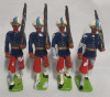 British India Madras Soldiers Toy Soldier Lead Miniatures , 8pc. Set - 4