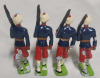 British India Madras Soldiers Toy Soldier Lead Miniatures , 8pc. Set - 5