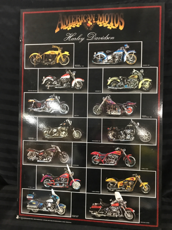 Harley Davison Poster 24 x 36 inches