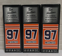 3 Collectible McDavid #97 Hockey Sticks
