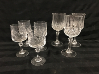 7 pcs Crystal Stemware 4 Pinwheel