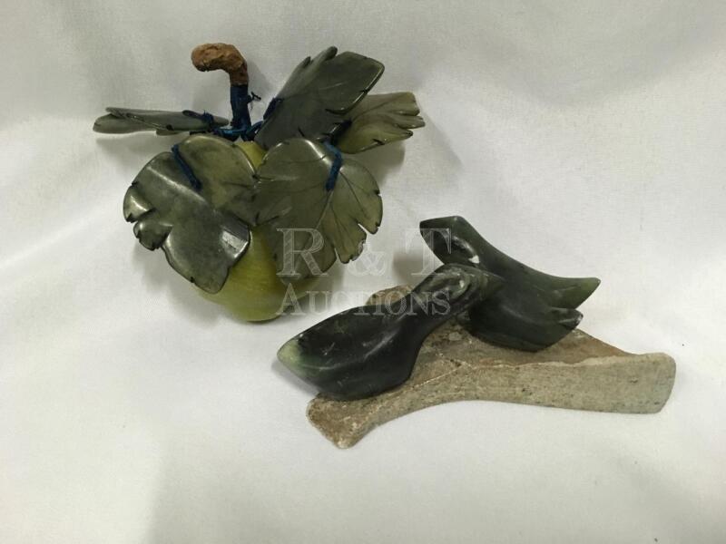 Jadeite Fruit Green Soapstone Carving