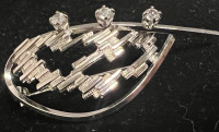 Vintage Brooch K & L Silver 835 Kordes Lichtenfels Germany.