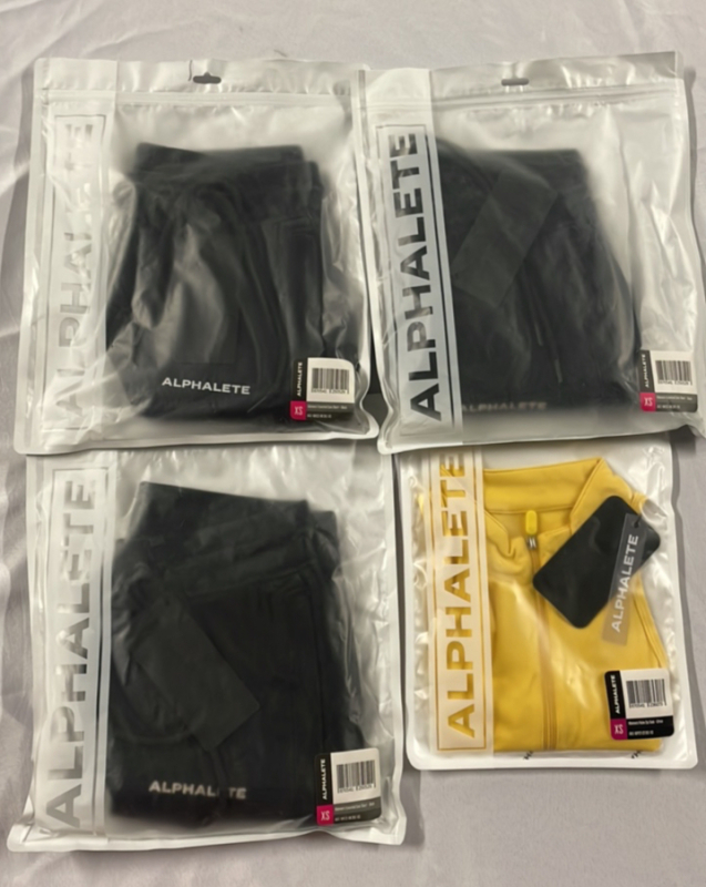 4 New ALPHALETE sz XS Women's Shorts & Zip Tank