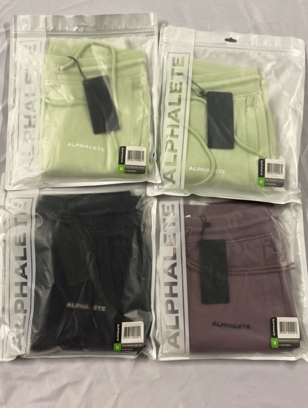 4 New ALPHALETE sz Medium Women's Shorts & Jogger