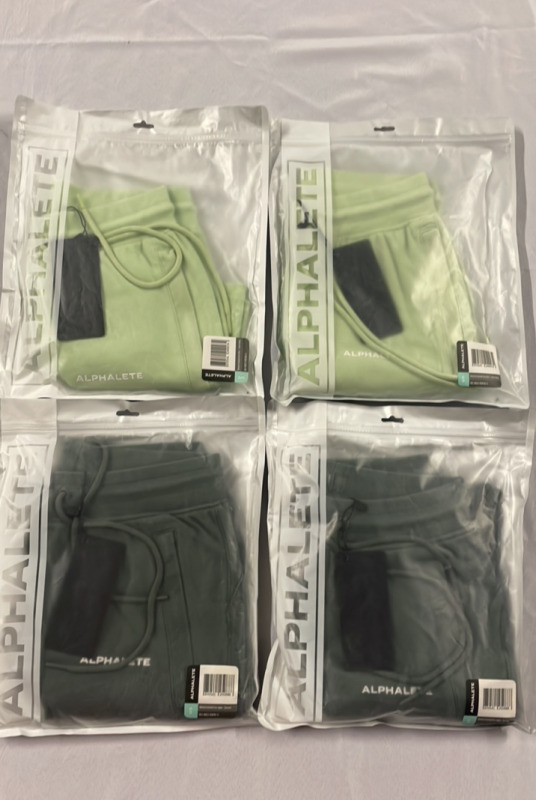 4 New ALPHALETE sz Small Women's Shorts & Jogger