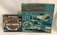 Pair of Vintage Harley Davidson Puzzles