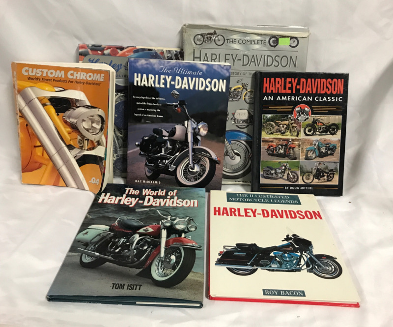 Collection of Harley Davidson Coffee Tanle Books