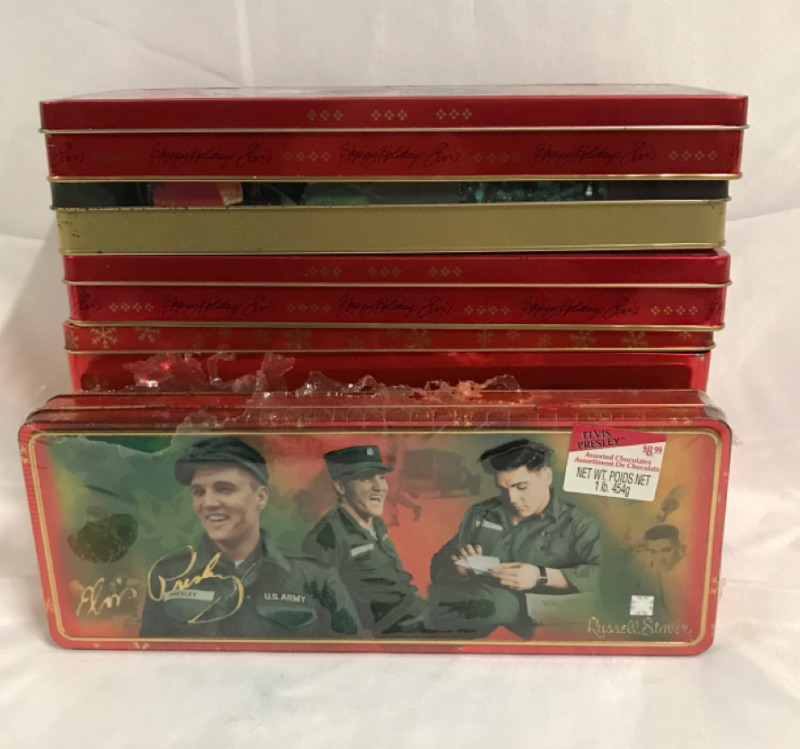 8 Elvis Presley chocolate tins