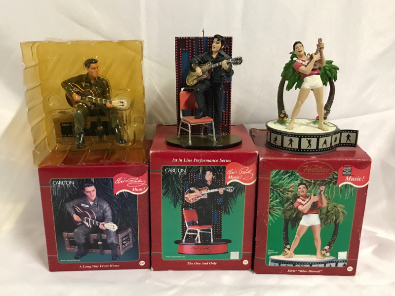 Elvis Music Figures by Carlton Cards