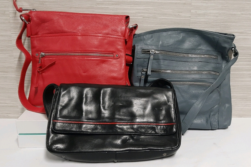 3 Leather Handbags