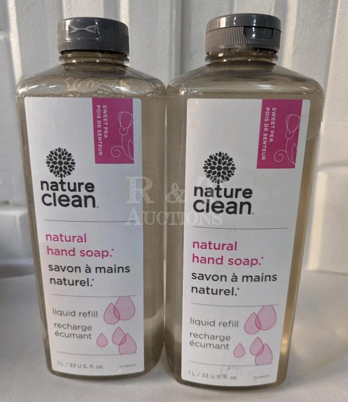 2 New Bottles of Nature Clean Hand Soap. 1L each.