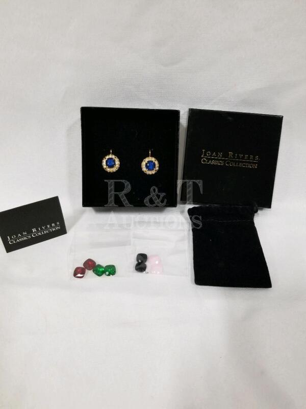 JOAN RIVERS stone changing earrings