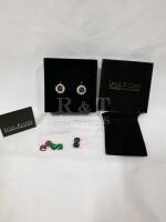 JOAN RIVERS stone changing earrings