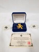 CAMROSE and KROSS TEDDY BEAR BROOCH