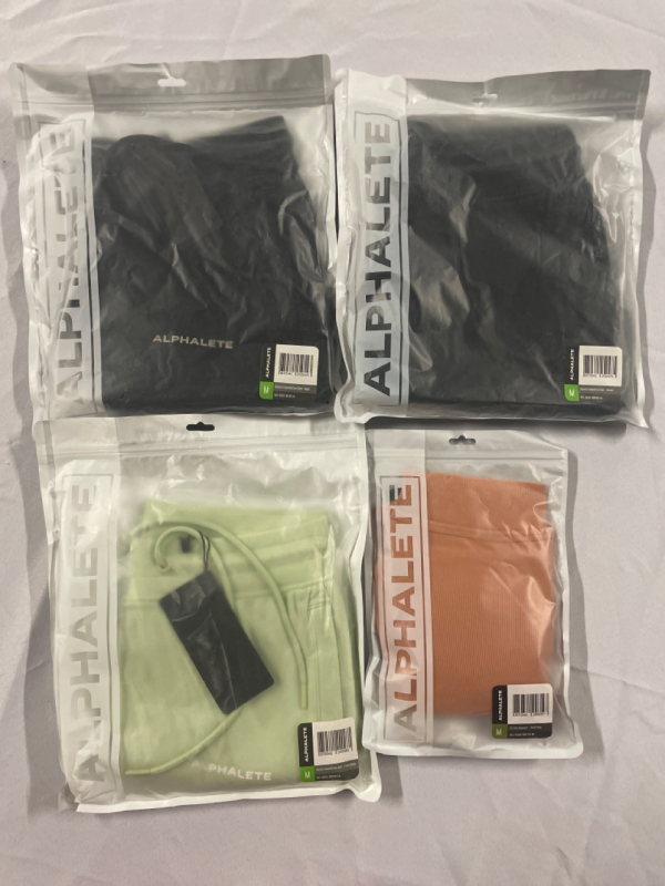 4 New ALPHALETE sz Medium Women's Shorts & Bodysuit