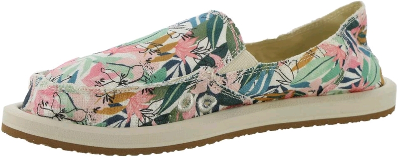 New Sanuk Tropical Slip On Shoe Size 9W CAN 40EUR Tropical Vegan