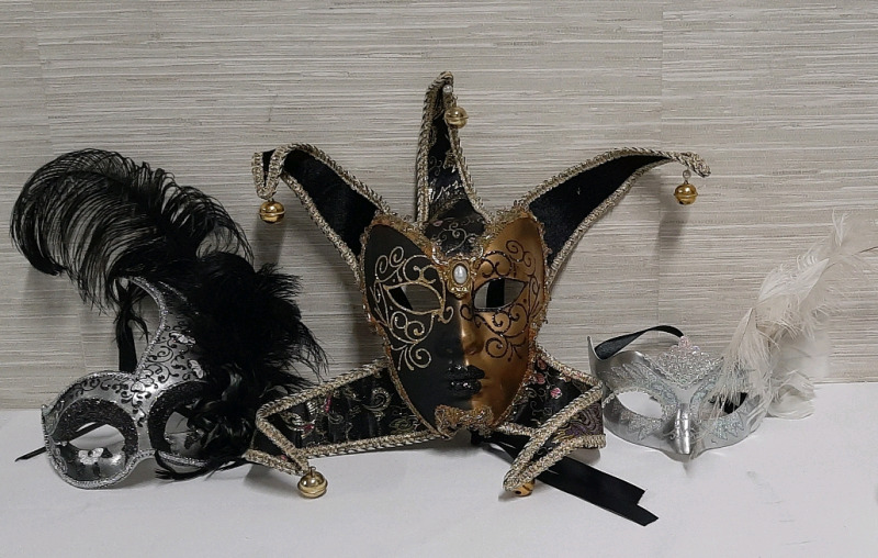 3 Venetian Masks