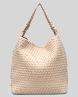 New NAGHEDI Nomad Hobo Bag: Ecru