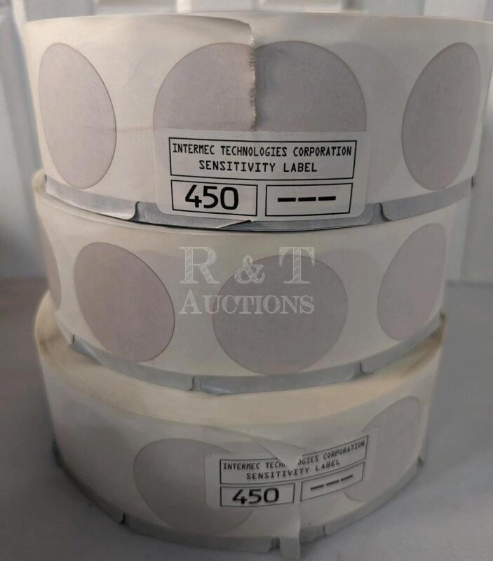 3 New Intermec Sensitivity Label Rolls.