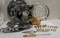 A Large Selection of Vintage Serving Pieces