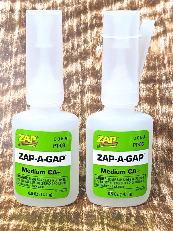 2 New ZAP-A-GAP Medium CA+ (14.1g each)