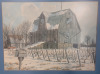 Winter in Niagara Wine Country by Ben Babelowsky , Framed Print . 22"18" - 2