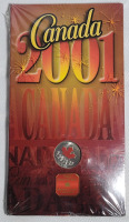 2001 Canadian 25-Cent Quarter Spirit of Canada Colored Coin , Sealed