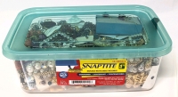 Snaptite Container Full of Unsorted Jewelry