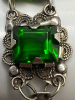 Emerald Rhinestone Bracelet Mexico Siver stamp - 3