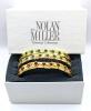 The Nolan Miller Glamour Collection: 3 Gorgeous Gold Tone Bracelets with Red, Green, Blue Stones.
