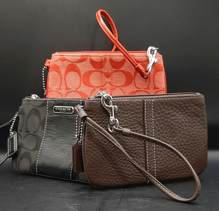 3 Coach Wristlets