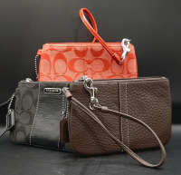 3 Coach Wristlets