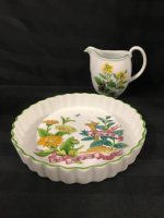 Royal Worcester Country Kitchen Quiche Flan Dish & Worcester Herbs Creamer