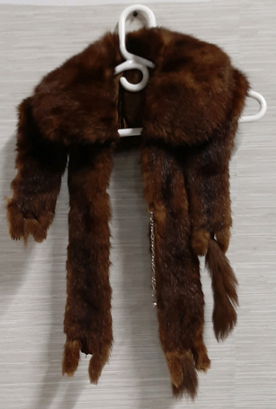 Unique Vintage Red Mink Stole