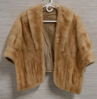 Vintage Blonde Mink Fur Stole