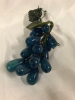 Blue Sodalite Grape Cluster With Jade Leaves 7 inch - 2