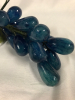 Blue Sodalite Grape Cluster With Jade Leaves 7 inch - 5