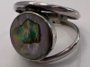 Vintage 925 Sterling Abalone Ring - 2