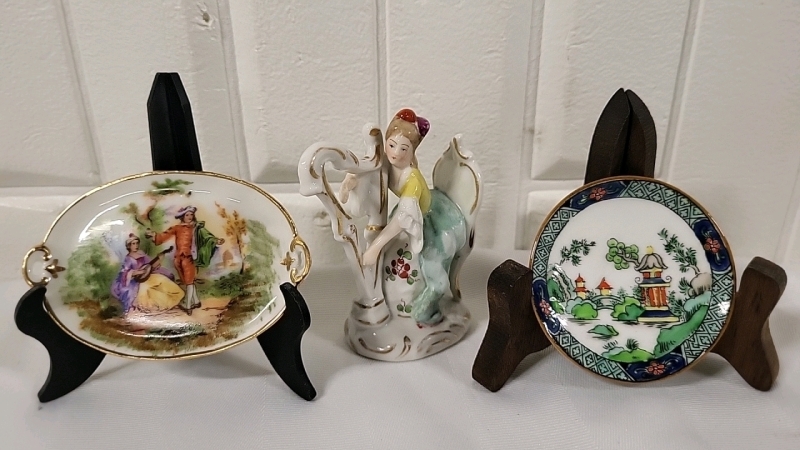 3 Vintage & Antique Porcelain Miniatures