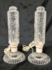 2 Vintage Art Deco Bullet / Torpedo Boudoir Lamps Working (One is As Found)