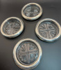 B. Rogers Silver Sterling Coasters Set of 4