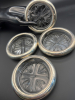 B. Rogers Silver Sterling Coasters Set of 4 - 3