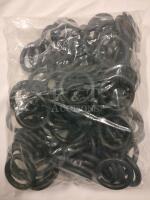 60+ New Black Rubber Rings - 3" Diameter