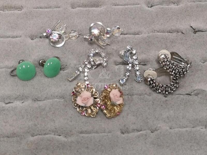 Stunning Vintage Continental Earrings Signed +++