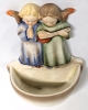 HUMMEL by Goebel #146 'Angel Duet' Holy Water Font Full Bee Mark 1950-55 - 2