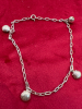 925 Sterling Silver Ankle Bracelet with shell dangles