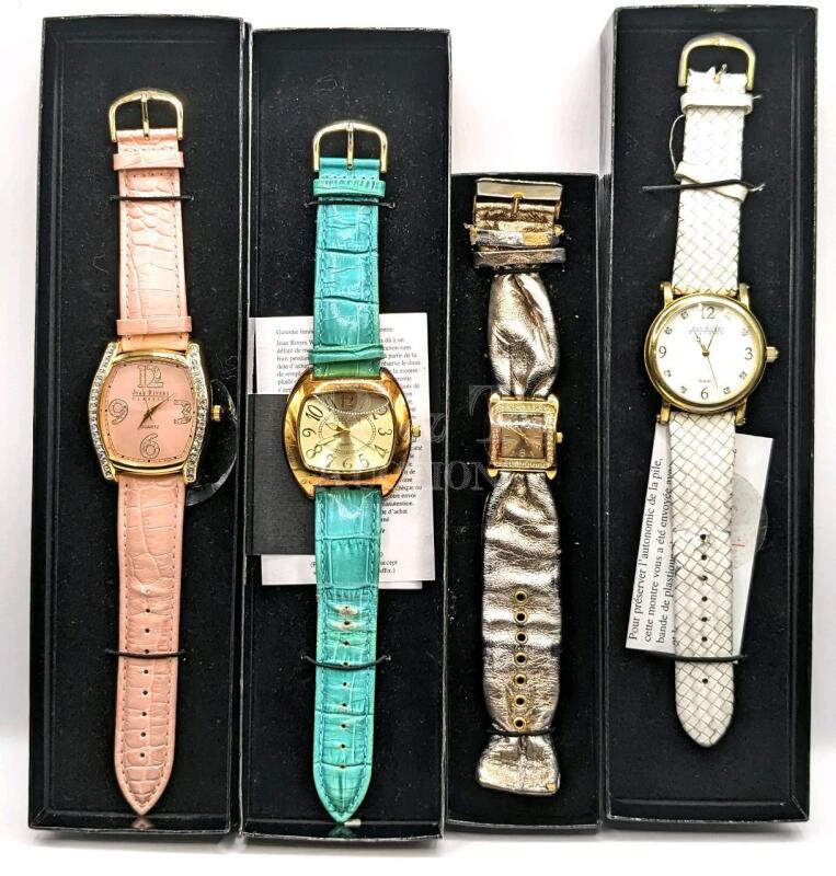 4 JOAN RIVERS Classics Collection Wrist Watches