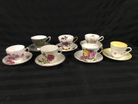 7 Vintage Cup & Saucers